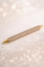Bling pen met gouden strass steentjes cadeau
