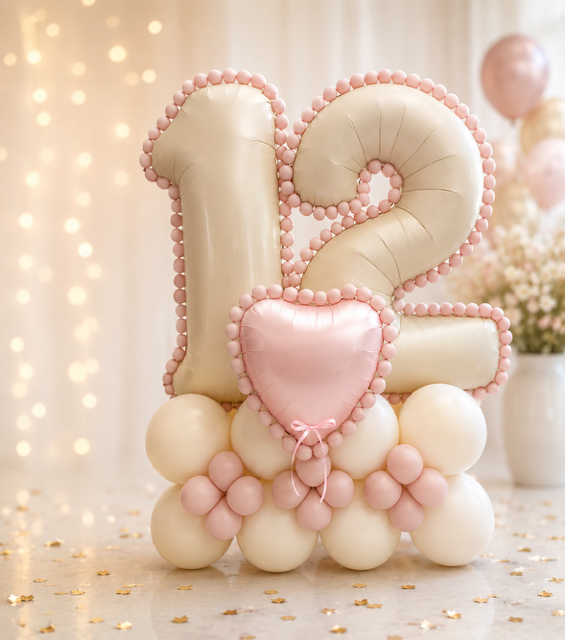 Cijfer ballonnen folie groot decoratiestuk voor elke feestelijke gelegenheid dubbele cijfers Hoofdafbeelding