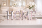 Houten Letters met Parels