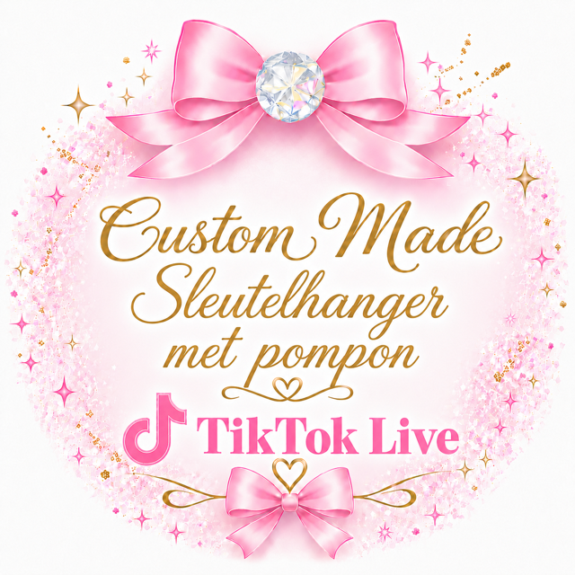 Custom Made Sleutelhanger met Pompon Hoofdafbeelding
