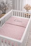 Babydeken bubbeldeken met naam Blingboetiek oudroze